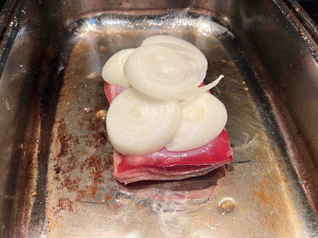 Pork Belly ready to go in the oven