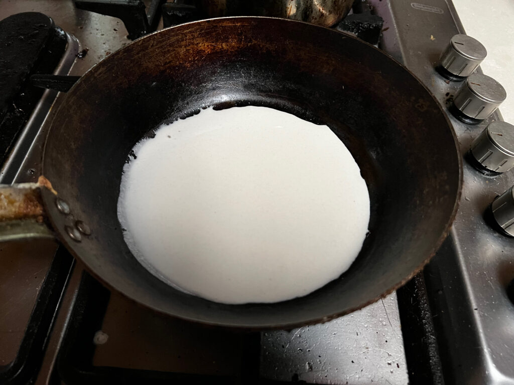 Batter in the frying pan