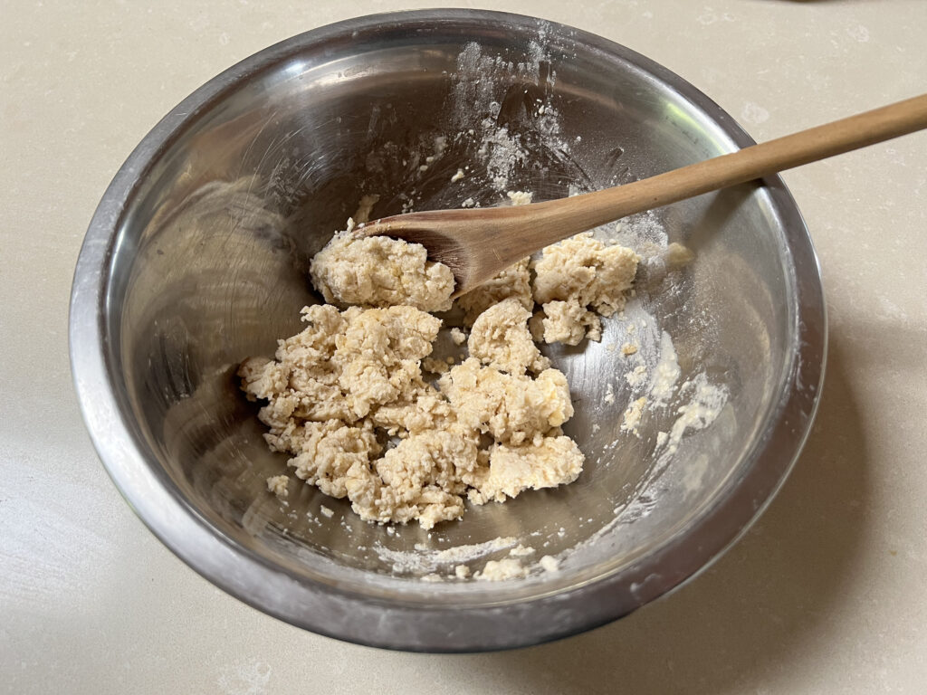 All cassava wrap ingredients in a bowl