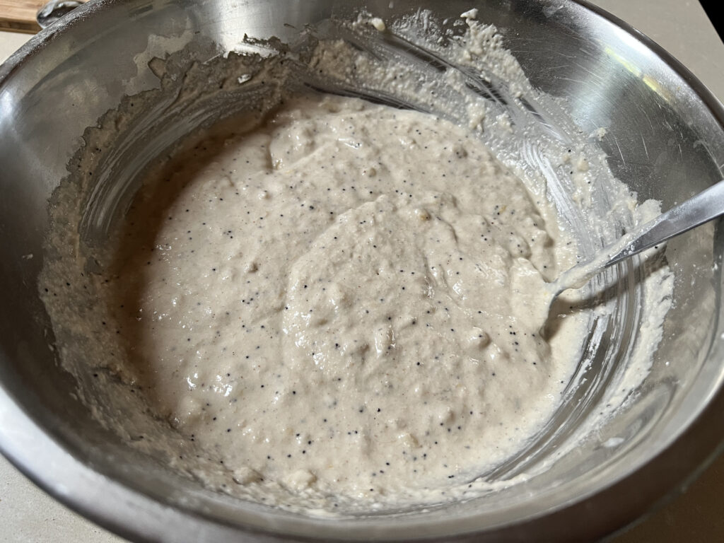 Cake batter mixture