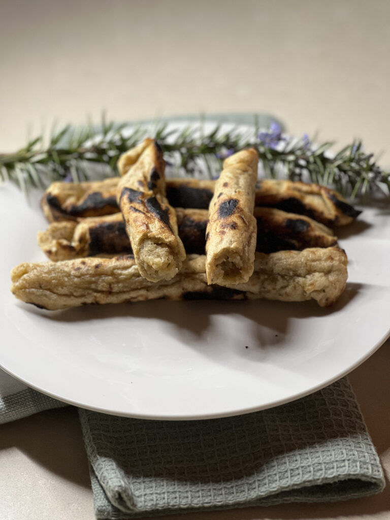 Bread sticks cooked and ready to eat