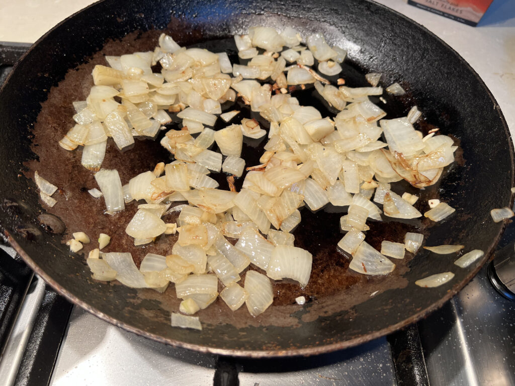 Onions cooked