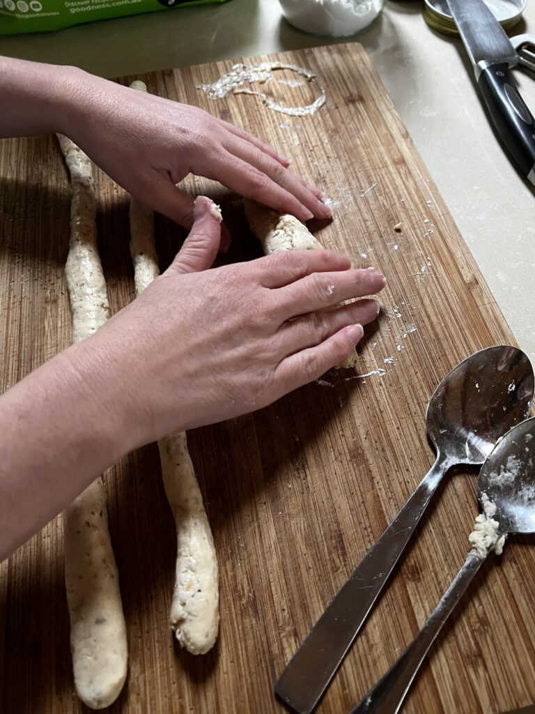 Rolling breadstick