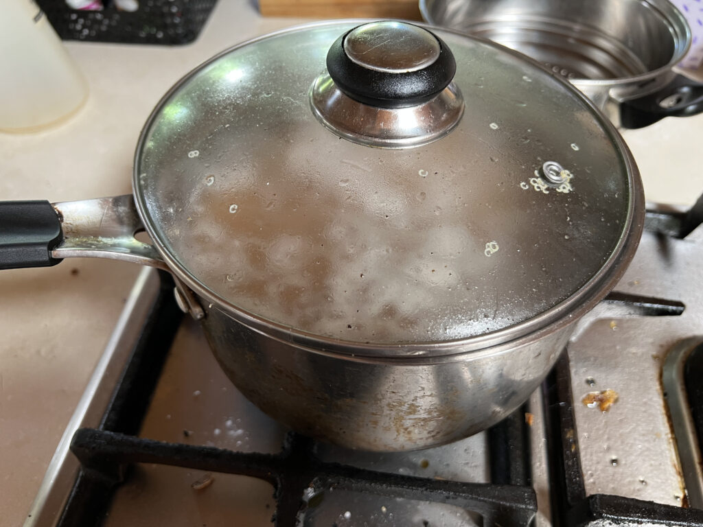 Chickpeas cooking