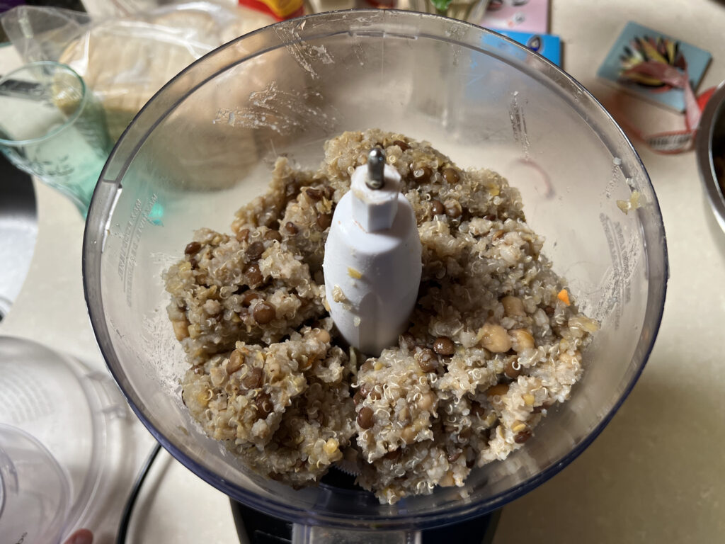 Mixture in food processor